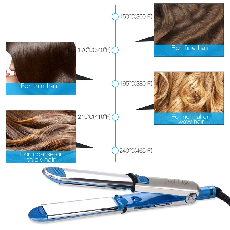 Ckeyin 2 In 1 Curling Iron Ceramic Professional Straightening