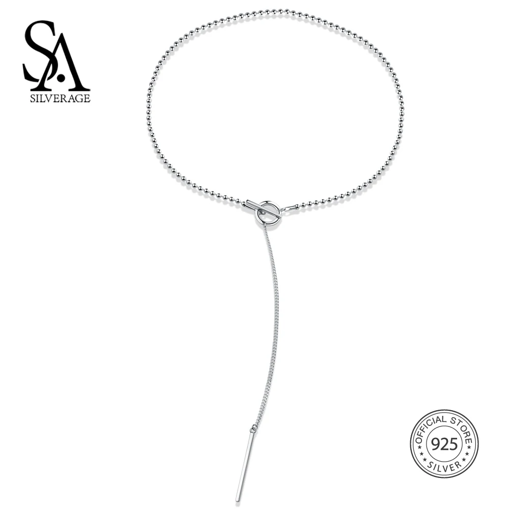 SA SILVERAGE 925 Sterling Silver Vintage Chains Necklaces For Women With Popcorn Chain colar collier femme New Year Gifts 14.9g - Image 6
