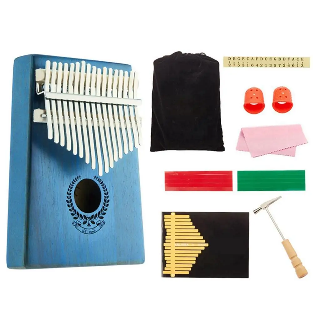 

17-tone Kalimba Finger Piano Portable Pocket Size Thumb Piano Set with Paper Music Mpectrum Educational Musical Toys