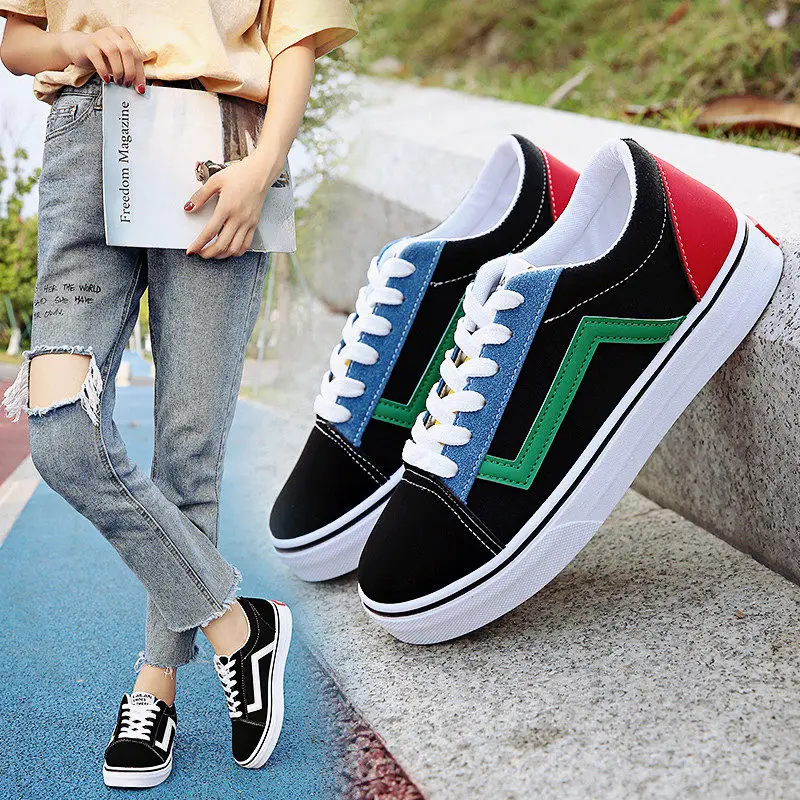 

Spring Women Canvas Shoes Vulcanize Shoes Lace Up female Breathable Platform Shoes Female Sneaker Non- Slip Platform S0901
