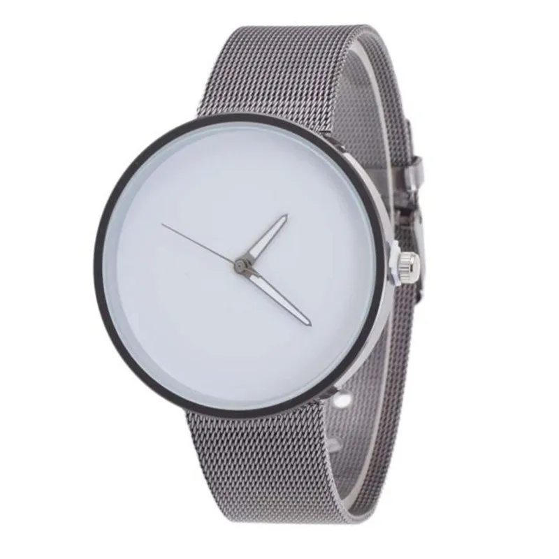 Womens Unisex Metal Mesh Band Fashion Quartz Wrist Watchin Women's