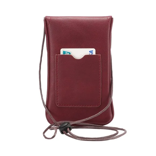 NUOCDE Универсальный 4,"-6,0" кожаный наплечный карман шейный ремень сумка чехол для iPhone 6S 6 7 8 Plus для samsung huawei Xiaomi