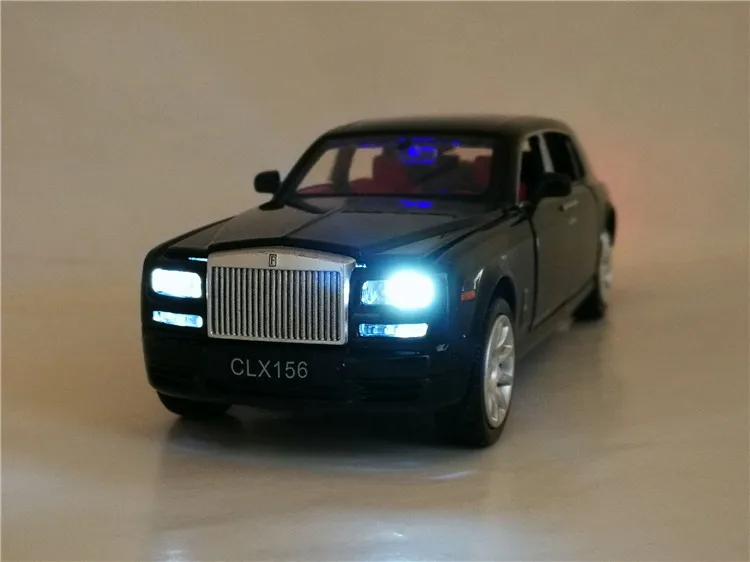 1:32 Rolls Royce Phantom удлиненная литая игрушка из сплава литья под давлением металлическая модель автомобиля Детская Коллекция подарков