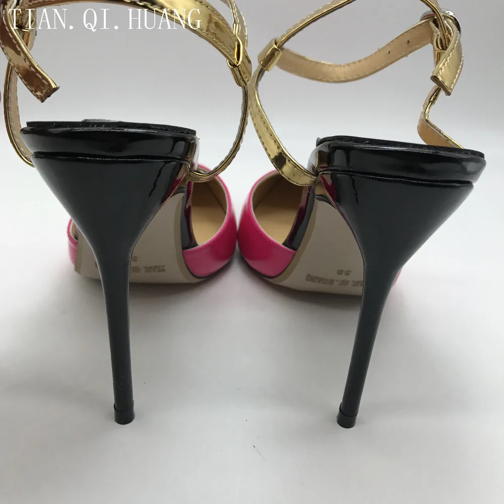 Huang Tian Calzado Fino Para Photo As Genuino Nuevos Tacón Altos Marca Mujeres Tacones Mujer Bombas Sandalias Cuero Qi Estilos pxxqSO8wZ