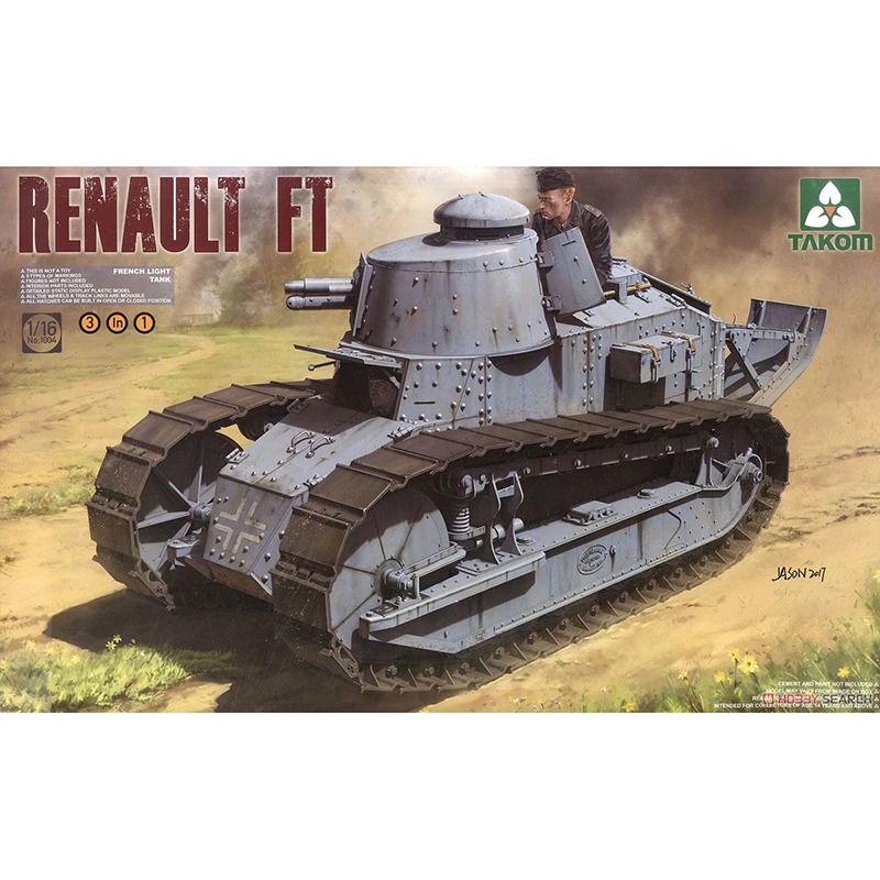 1/16 TAKOM 1004 RENAULT FT 3в1 модель хобби