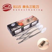 BAKEST 3 колеса инструмент для приготовления теста из нержавеющей стали ролик для выпечки нож для резки пиццы