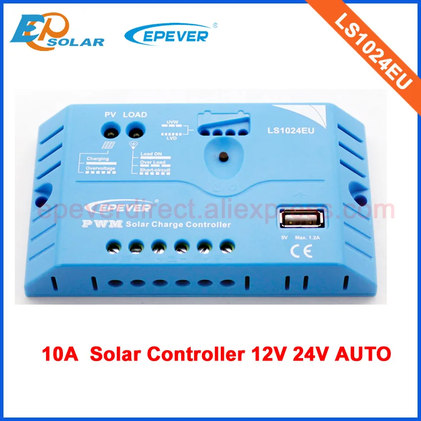 

PWM EPsolar LS1024EU solar EPEVER panel charge Controller 10a 10amp for 12v 24v auto work