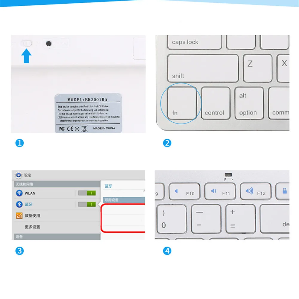 VOBERRY ультра-тонкая клавиатура Беспроводная USB мини Bluetooth клавиатура черная 78 клавиш эргономичная клавиатура для ПК Apple Mac ноутбука