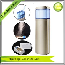 2015 Newest High Quality Hydra Spa Ion Nano Face Mister Handy Mist Sprayer Face Steamer Personal Humidifier