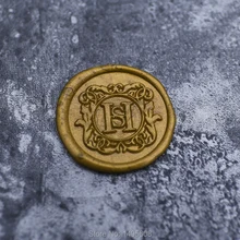 Персонализированные две инициалы воск печать штамп на заказ Свадьба двойная монограмма воск штамп с декоративной рамкой