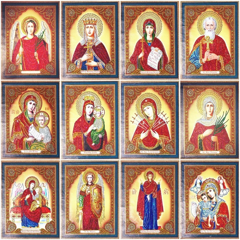 EverShine DIY 5D алмазная картина особой формы, алмазная вышивка Девы Марии, стразы, религиозная икона, картина, Алмазная мозаика|Алмазная роспись, вышивка крестом|   | АлиЭкспресс