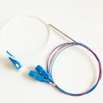 

50pcs 1x2 FBT fiber optic splitter with SC UPC optical connector 10/90 20/80 30/70 40/60 50/50