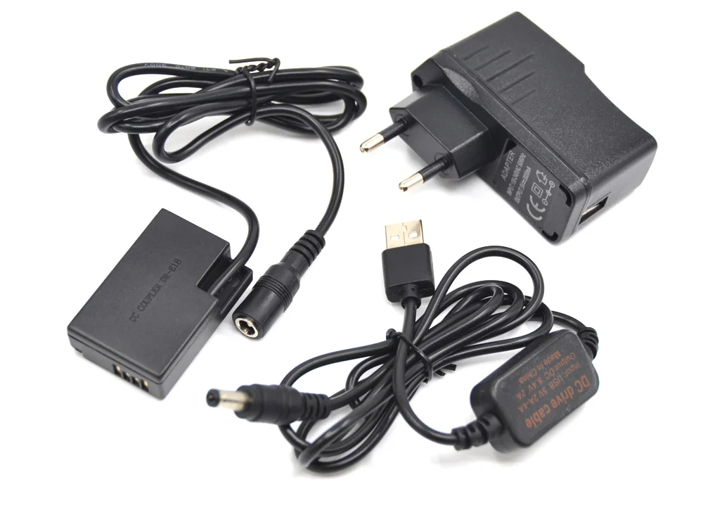 USB cable ack e18+dr e18 LP E17 dummy battery+5V 3A