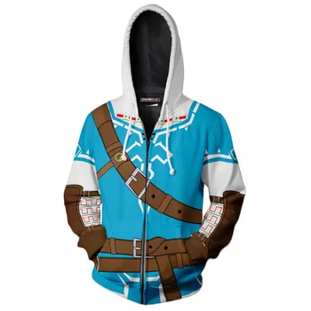 

The Legend of Zelda Hoodie Link Zelda Hoodies Cosplay High Quality 3D Print Spring Jacket Sweatshirts