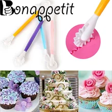 4 шт./компл. инструменты для украшения торта помадка 8 моделей украшения цветов Ручка для вырезания кондитерских изделий резак утварь для выпечки Инструменты