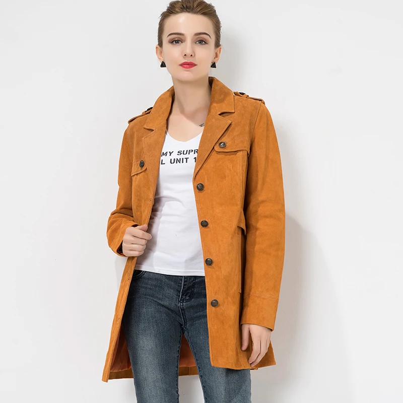 Женская джинсовая куртка Тренч из натуральной свиной кожи|jacket windbreaker|jacket jacketjacket