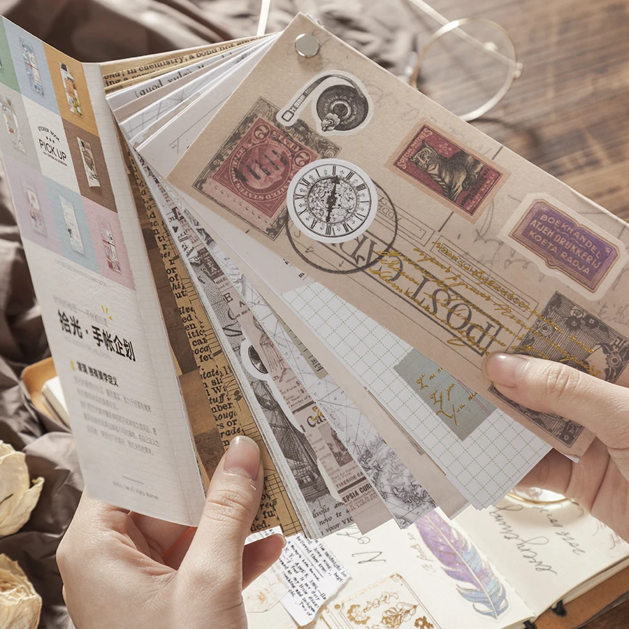 

30 Sheets/lot European Style Travel Diary Paper Sticker Set Book Diary Album Decoration Scrapbooking Label Diary Stationaries