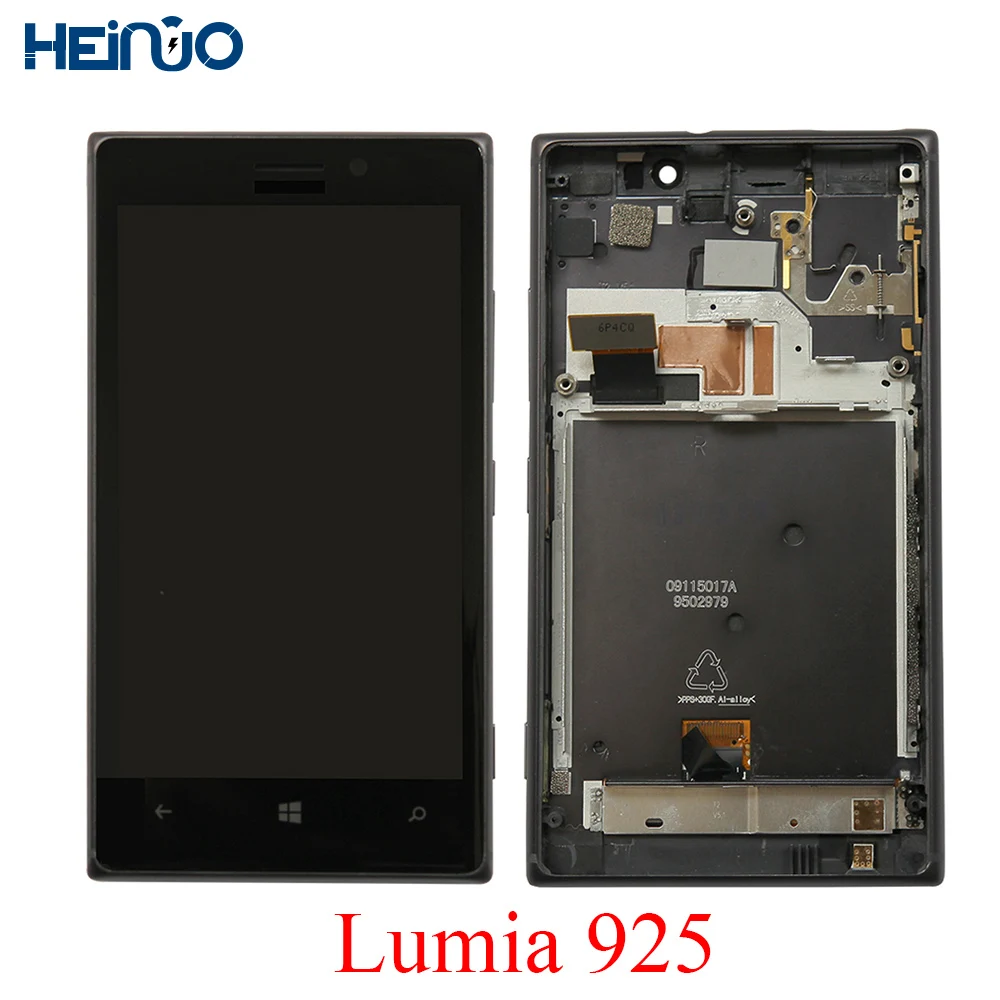 

Original LCD For NOKIA Lumia 925 Super AMOLED Display Touch Screen Digitizer with Frame Replacement for lumia 925 tela RM-893