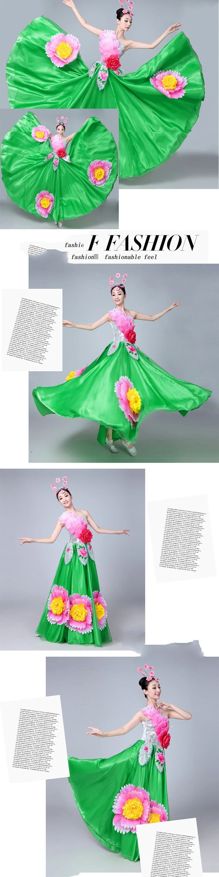 Flamenco Dress Woman Ballroom Dresses Spain Dancer Costume Women Spanish Costumes Gypsy Outfit Stage Performance Wear DN3591