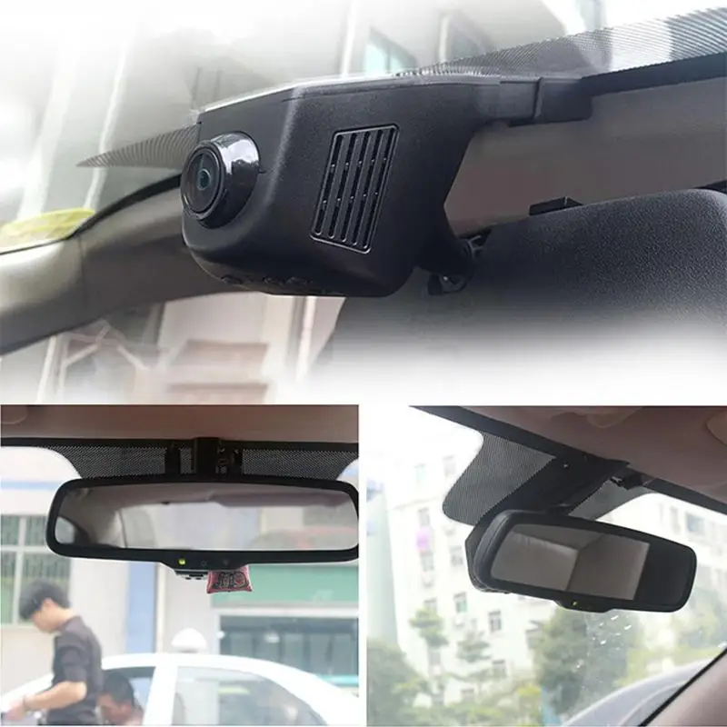 Автомобильный мини видеорегистратор с Wi Fi 1080P цифровой углом обзора 170 градусов и