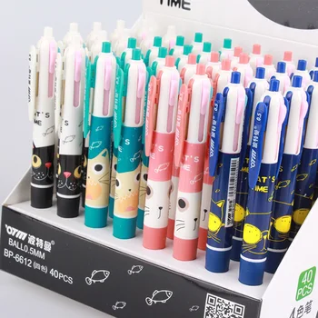 

Space Cat 4 Colors Chunky Ballpoint Pen School Office Supply Gift Stationery Papelaria Escolar