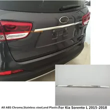 Для Kia Sorento L авто задний бампер крышка из нержавеющей стали обёрточная бумага номерная отделка рамка лампа панель 1 шт