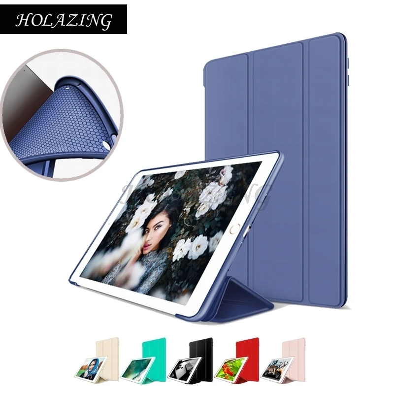

Soft Silicone Anti-Shock Drop Smart Sleep & Wake up Tri-fold Cover for iPad Mini 1 2 3 7.9" Mesh Breathable PU Leather Case