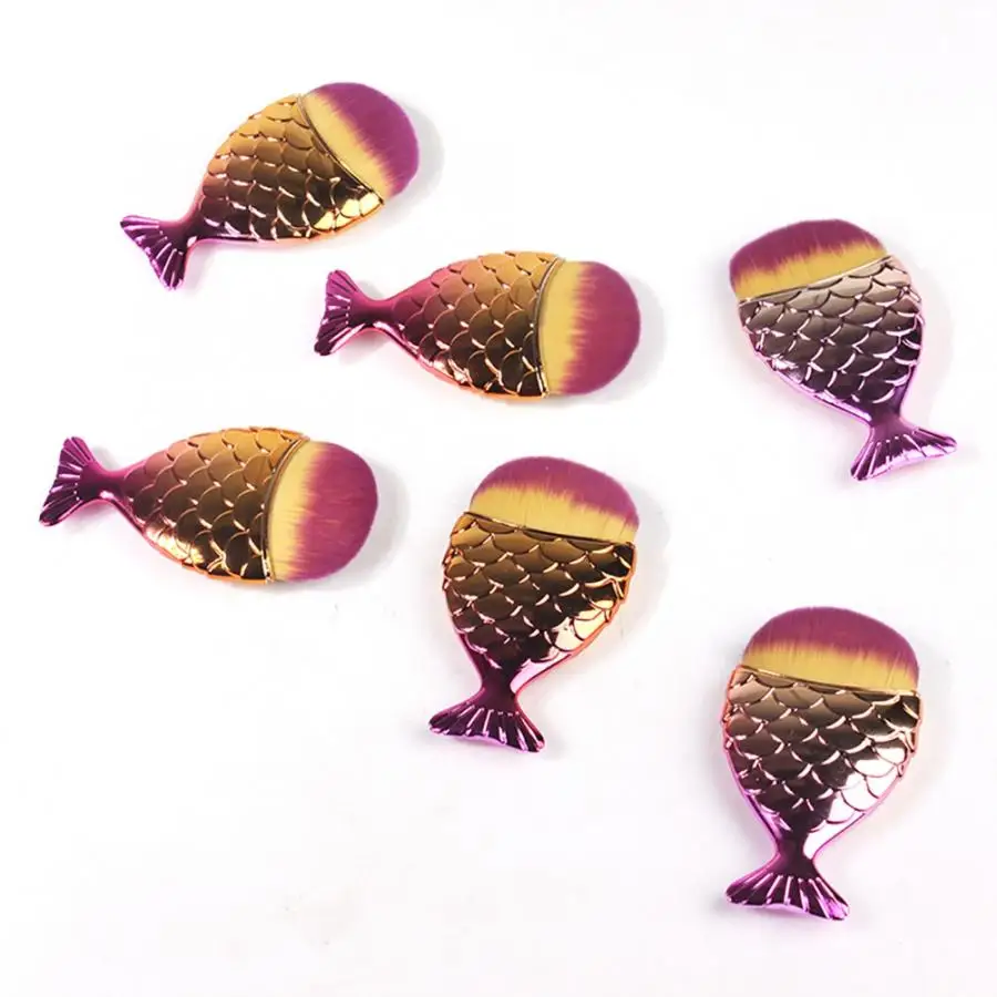 

Manicure Nail Cleaning Dust Brush Tool Multi-functional Foundation Fish Tail Brush