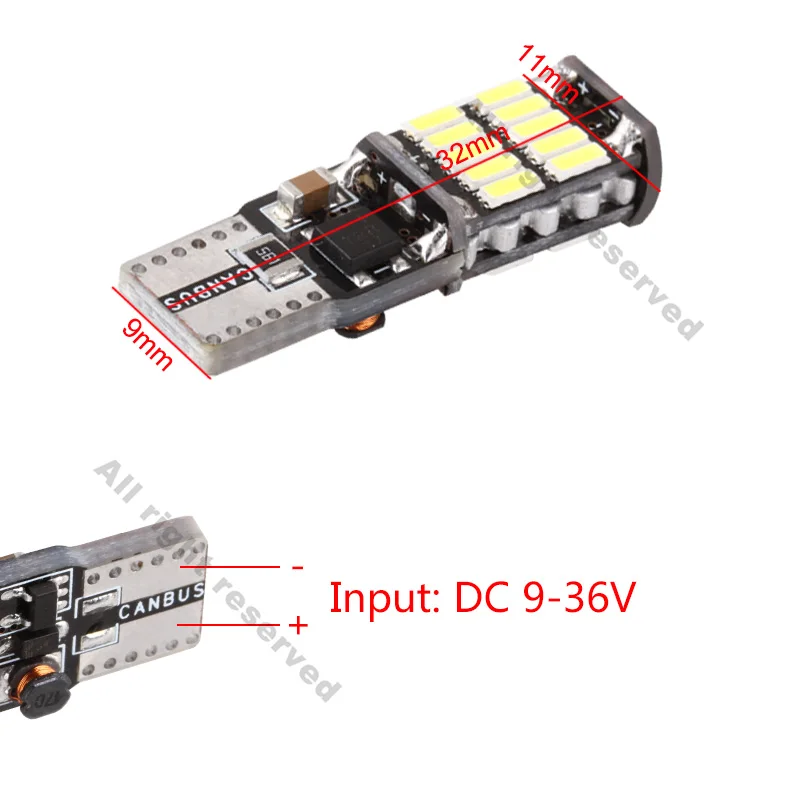 2 шт. T10 светодиодный W5W 194 белый 4014 SMD CANBUS OBC без ошибок светодиодный светильник тире автомобильная лампа сигнальный внутренний автомобильный источник лампы для парковки