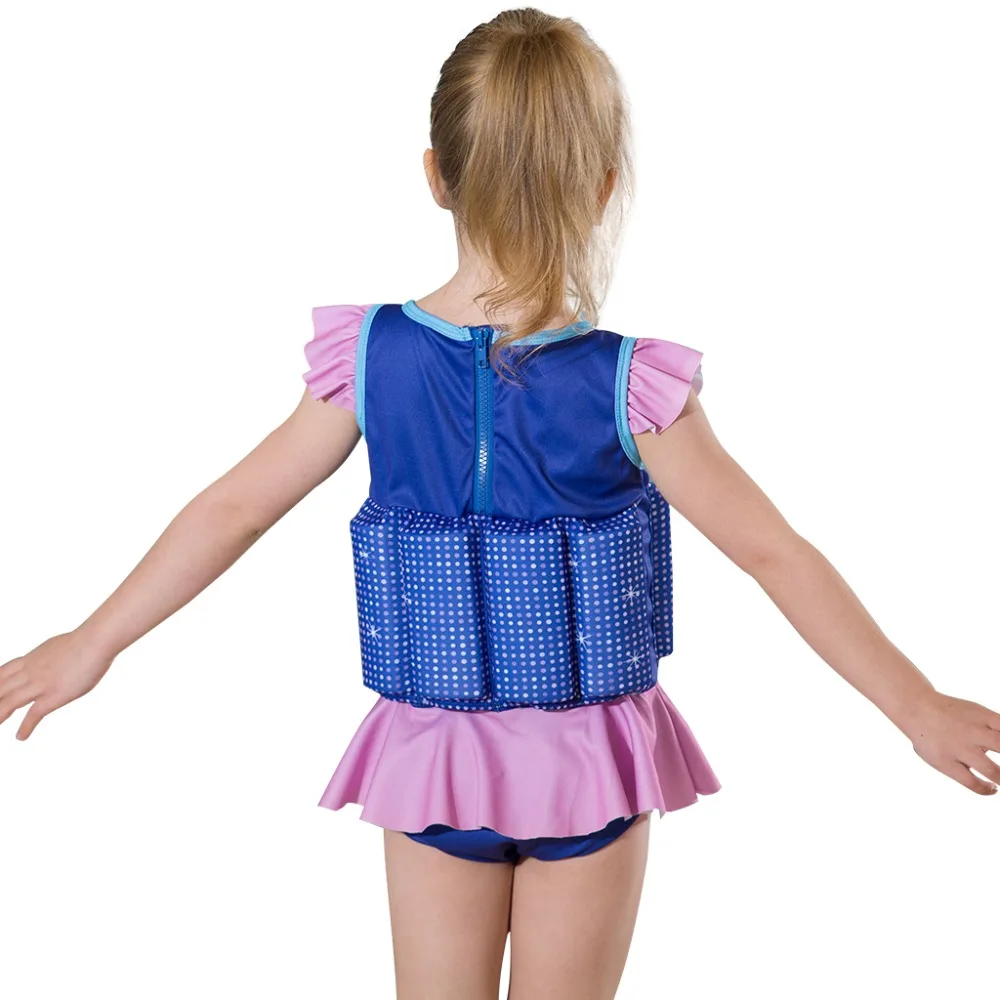 Megartico Float Suit with Adjustable Buoyancy Ruffled girls one piece swimsuit unicorn kids swimwear boys life jacket