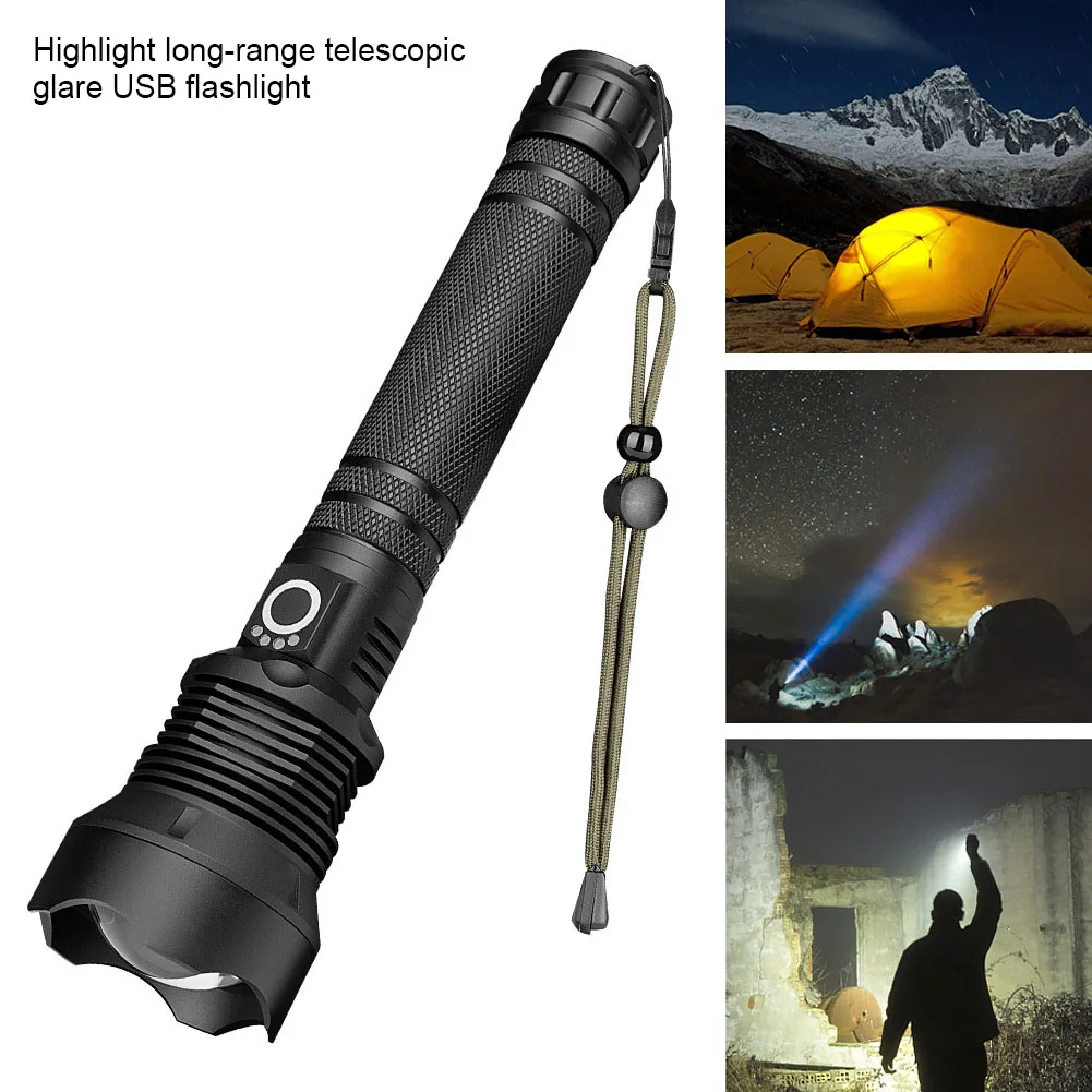 

1 Pcs LED Flashlight Torch Aluminum Alloy Waterproof Zoomable for Outdoor Camping LB88