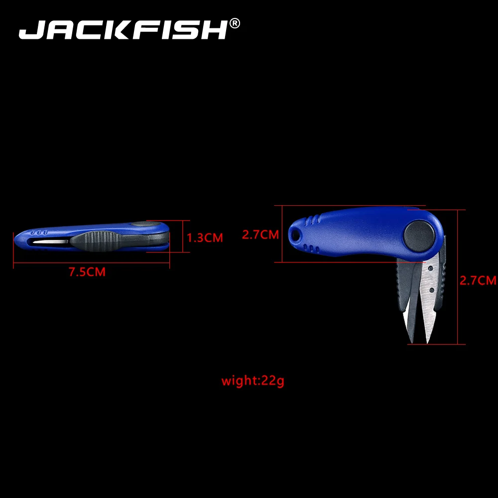 JACKFISH 7,5 см складные ножницы в форме рыбы рыболовные снасти для рыболовные кусачки режущая леска многоцелевая портативная рыболовная леска