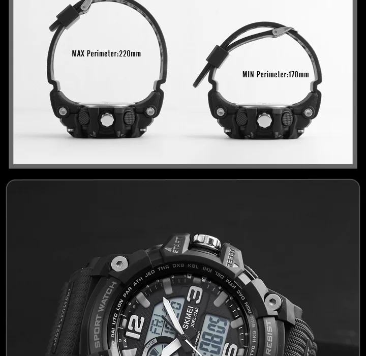 SKMEI, новинка, S Shock, мужские спортивные часы, большой циферблат, кварцевые, цифровые часы для мужчин, люксовый бренд, светодиодный, военные, водонепроницаемые, мужские наручные часы