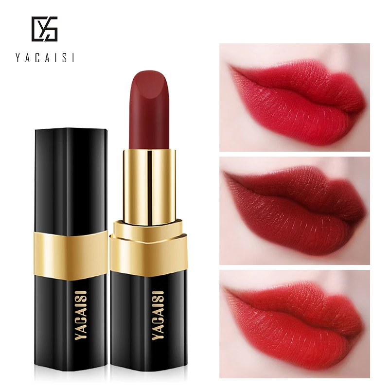 

High Quality Fashion 1 Pcs Hyaluronic Acid Lipstick Waterproof Nude Moisturizing Lip Stick High Pigmented Drop Ship