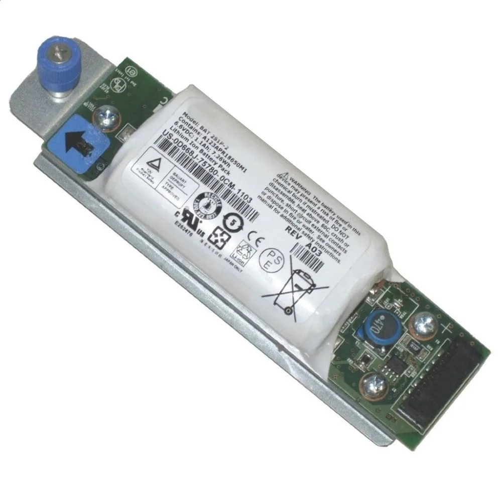 Батарея 7XINbox 6 V 1.1Ah 7.26Wh BAT 2S1P 2 для raid контроллера Dell powerveld MD3200 MD3200i MD3220i 0D668J