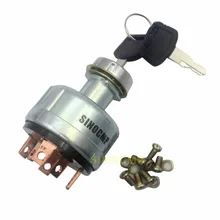 Interruptor De Ignição para Hitachi Escavadeira EX200-1 6 pinos Chave com 2 pcs Chave