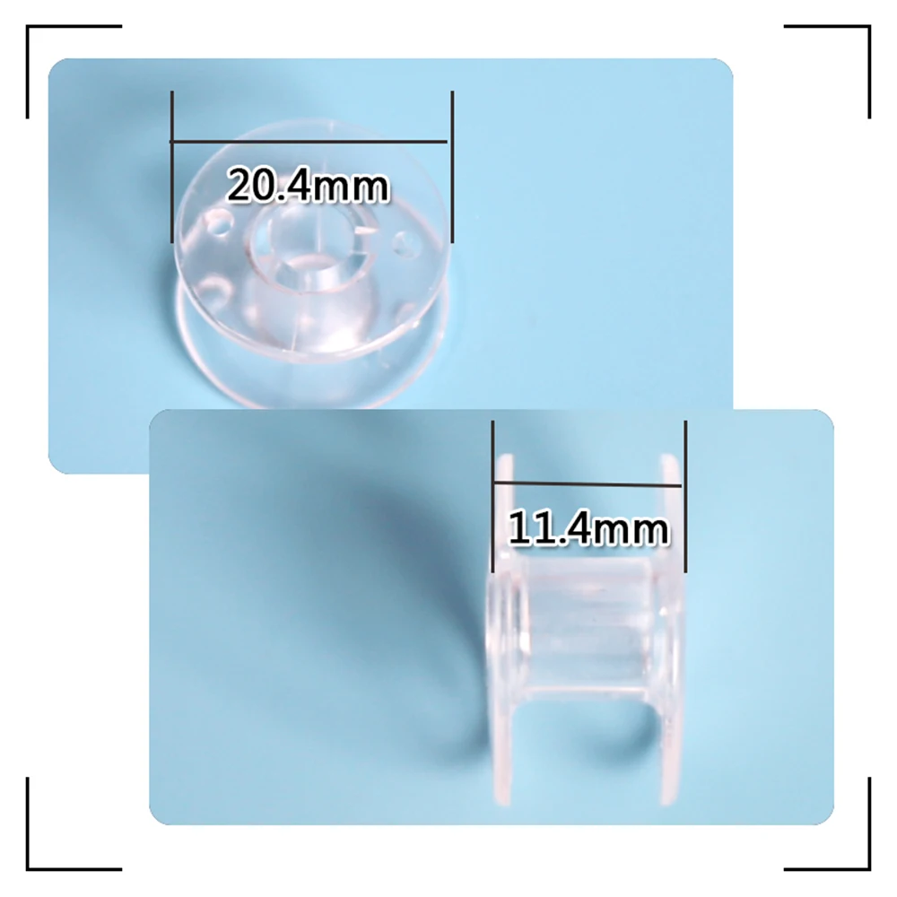 

50pcs Clear Plastic Domestic Sewing Machine Empty Bobbins Spool For Brother Sewing M,achine Parts Sewing Tools & Accessory