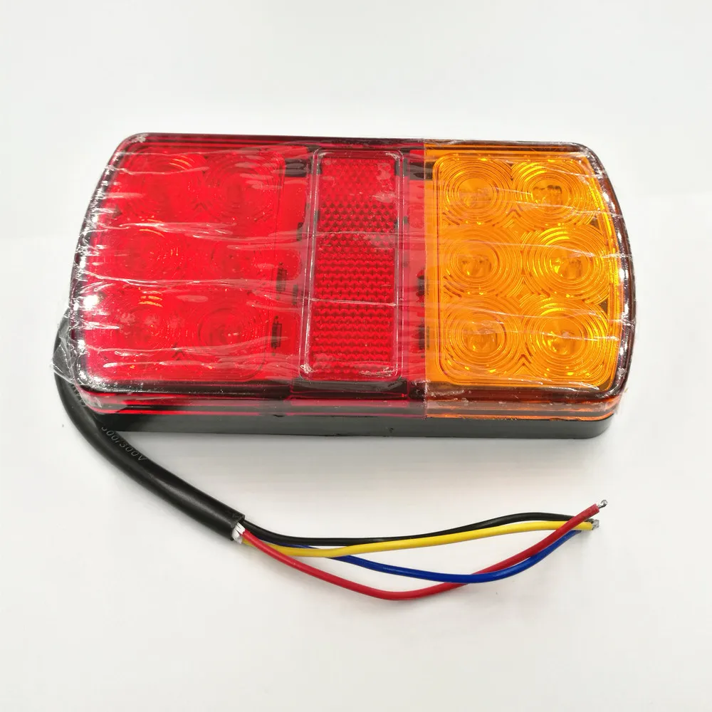 

12V 12 LED Trailer Truck Stop Rear Tail Lights Indicator Caravan Lorry(6.5)