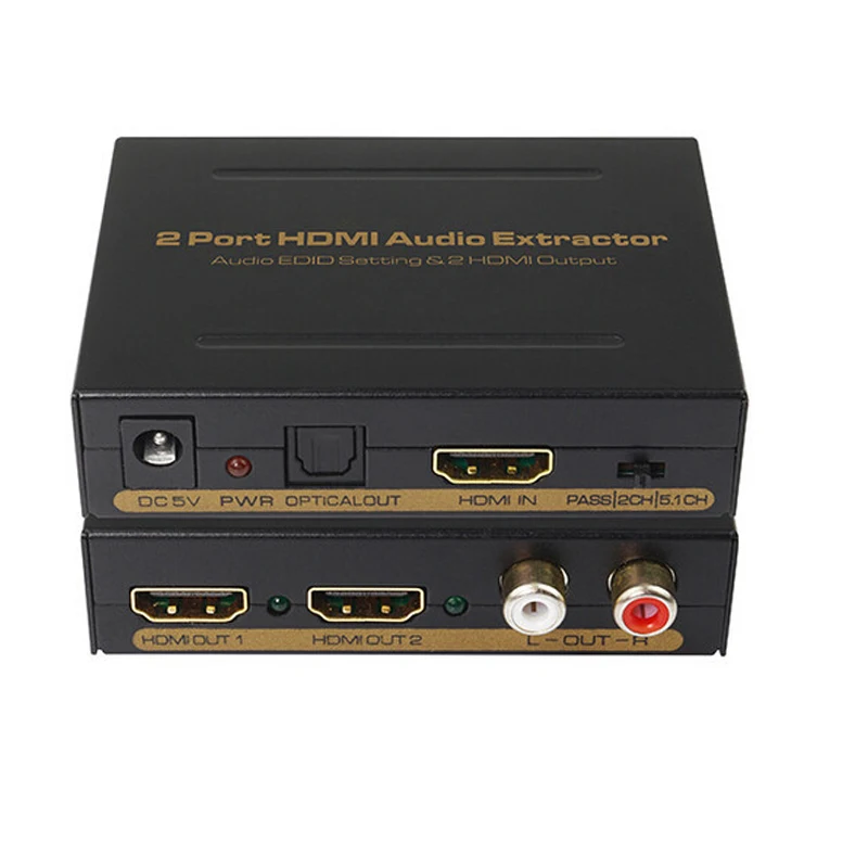 Hdmaters 2 порта HDMI сплиттер 1X2 с аудио Spdif/RCA выход 3D и full HD1080p поддерживается