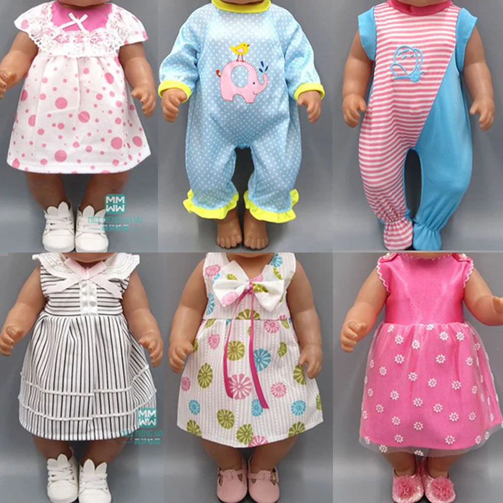 

Doll clothes for 43cm new born doll accessories and American doll Princess dress