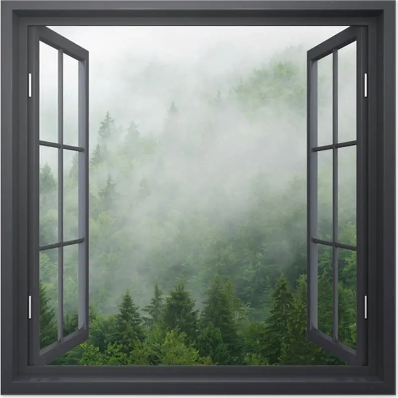 posters-black-raam-open-forest