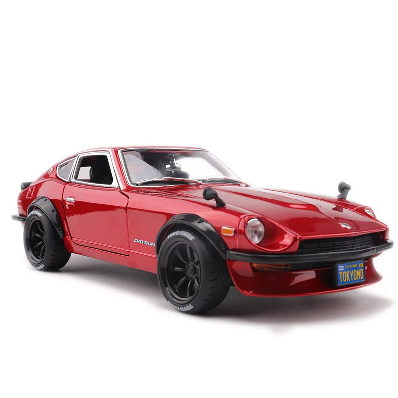 1:18 Масштаб Литой Сплав спортивные автомобили модель для Nissan Datsun 240z с рулевым