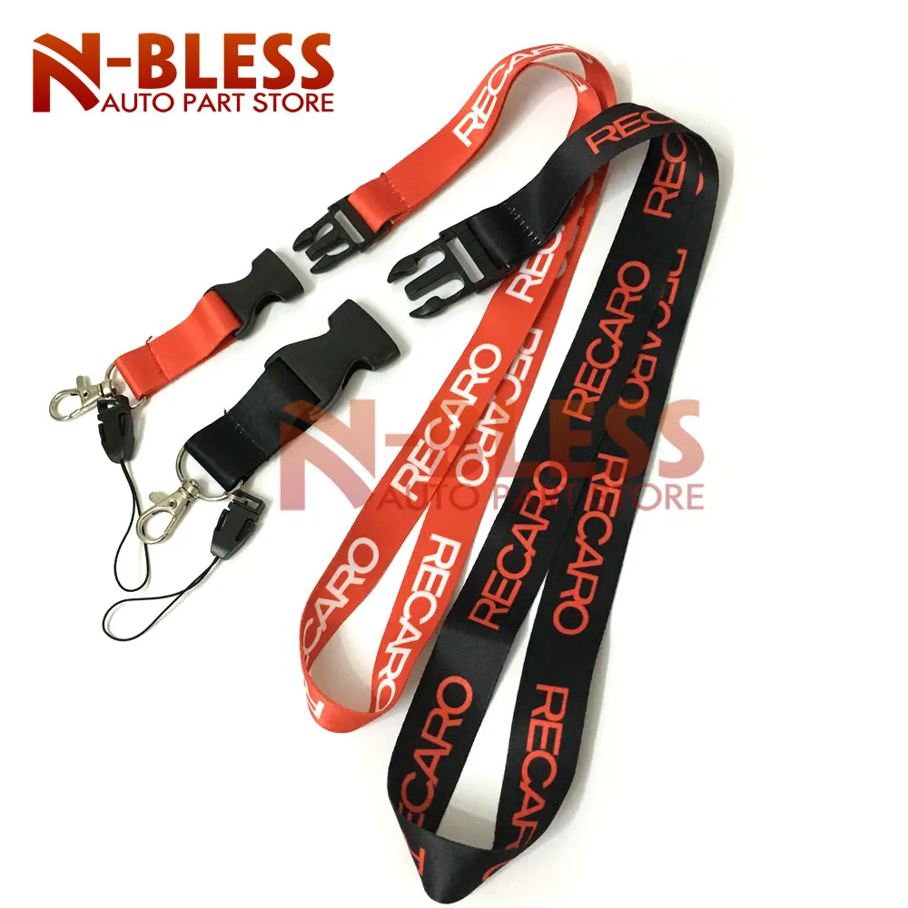

JDM Style Racing Refitting Key Lanyard for recaro Mobile ID Card Card Hanging Strap Lanyard for racing enthusiasts