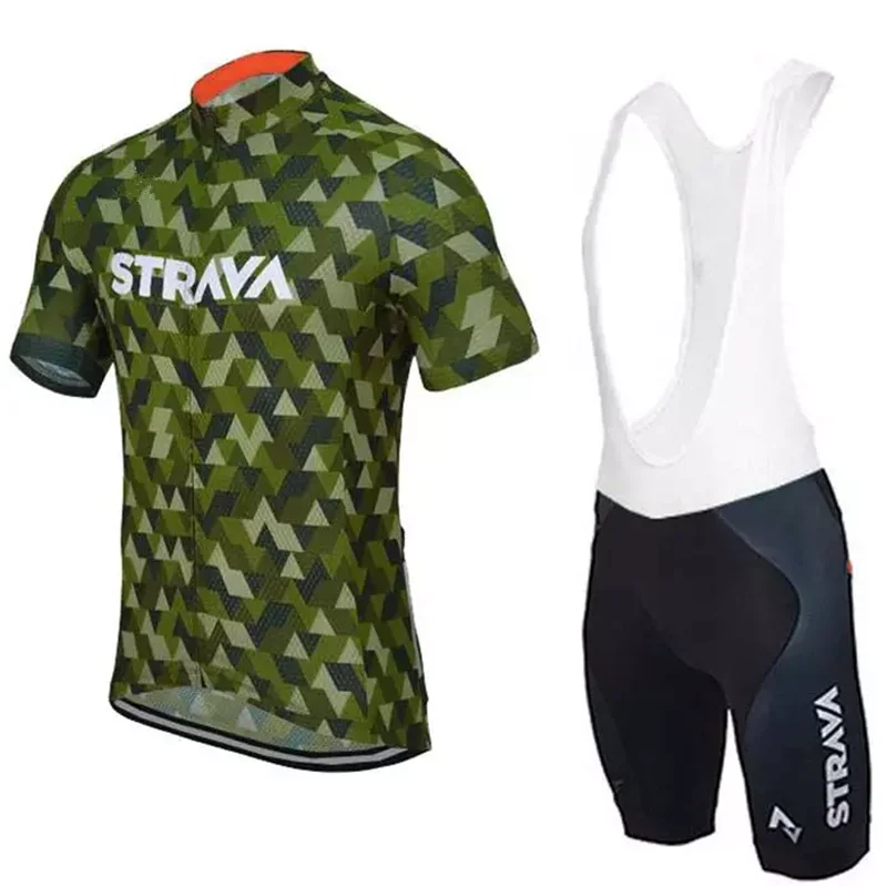 Одежда STRAVA для велоспорта, комплекты для велоспорта, одежда для велоспорта/дышащая мужская одежда для велоспорта, весна-лето, комплекты из майки с коротким рукавом для велоспорта - Цвет: 5