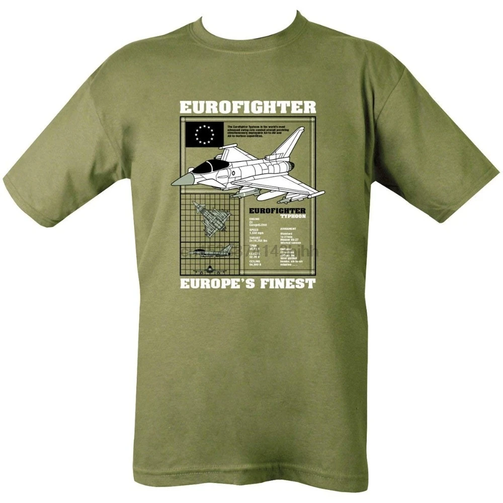 2019 Новинка 100% хлопок наивысшего качества Мужская футболка Typhoon Eurofighter | одежда