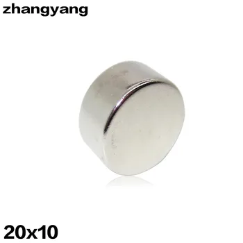 

High Quality 6PCS/Lot 20mm x 10mm Super Strong Round Powerful Rare Earth Neodymium Magnets Magnet N35