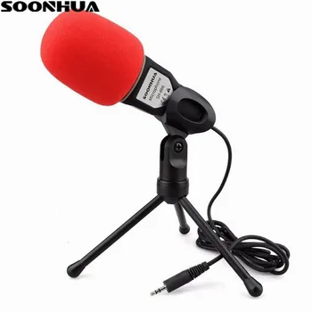 

NEW Condenser Microphone Professional Condenser Sound Podcast Studio Microphone For PC Laptop Skype MSN Microphones Dropshipping