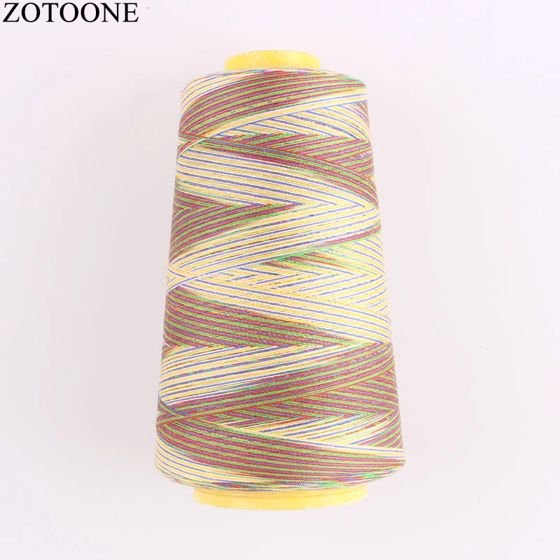 ZOTOONE 40 S/2 машинная нить для вышивки 3000Y/катушка промышленная полиэфирная нить для шитья цветная для кожаных линий для вышивки D