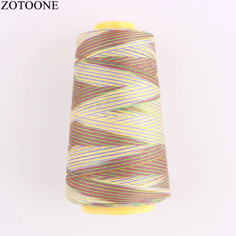 

ZOTOONE 40S/2 Machine Embroidery Thread 3000Y/Spool Industrial Polyester Sewing Thread Colorful for Leather Embroidery Lines D