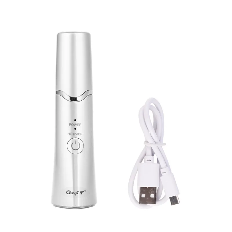 Белый Многофункциональный Электрический для глаз и губ Электрический usb-массажер перезаряжаемый антивозрастной против морщин инструмент для массажа губ Уход за кожей лица косметическое устройство - Цвет: Белый